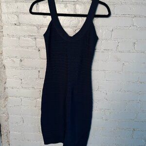 Navy Herve Leger Dress Size XS